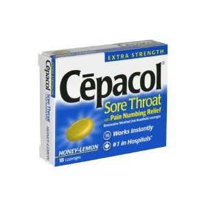 491872 Cepacol Sore Throat Lozenges Lemon Lime 18 Per Box by Combe Inc 