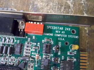 Diamond SpeedStar 24X, FTUC31A Video ISA Graphics Card  