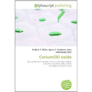  Cerium(III) oxide (9786133823785) Books