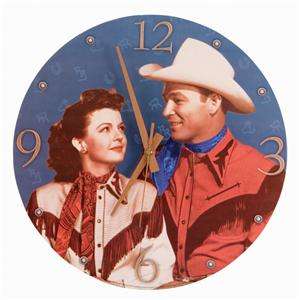 ROY ROGERS & DALE EVANS 13.5 Decoupage WALL CLOCK New  