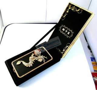 Plating Crystal Dragon Hard Case for iPhone 4 4G White  
