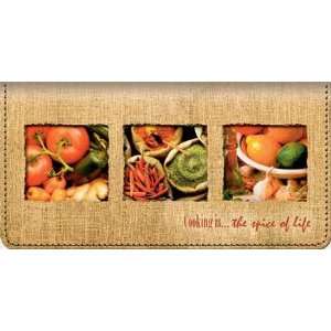    Cooking IsThe Spice of Life Checkbook Cover