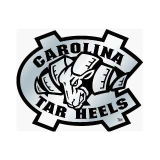  North Carolina Tar Heels Silver Auto Emblem **