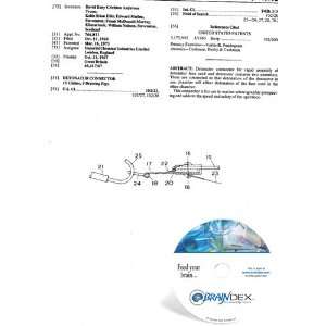  NEW Patent CD for DETONATOR CONNECTOR 