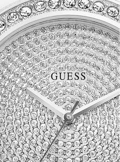 classic look redefined with sparkling brilliance, this GUESS watch 