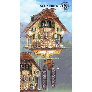  Schneider Cuckoo Clock, Christian Shrine, Dancers, Model 