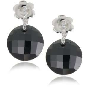   Suzanne Kalan The Classics White Gold Black Spinel Earrings Jewelry