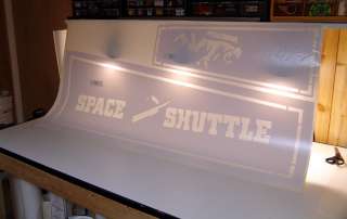 SPACE SHUTTLE Pinball Machine Stencil Kit LICENSED  