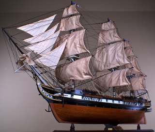 USS Constellation 50 wood model ship tall sailing boat  