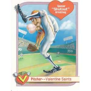   Valentines Day Greeting Card Sheet Spencer Shutout Armstrong