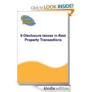   Disclosure Issues In Real Property Transactions (Mini Training Guides