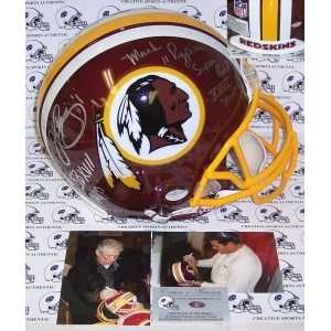 John Riggins & Mark Rypien Hand Signed Washington Redskins Authentic 