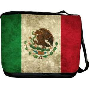 Rikki KnightTM Mexico Flag Design Messenger Bag   Book Bag 