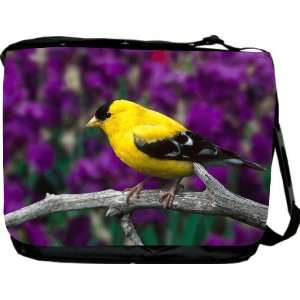  Rikki KnightTM Yellow Parrot on Purple Design Messenger Bag   Book 