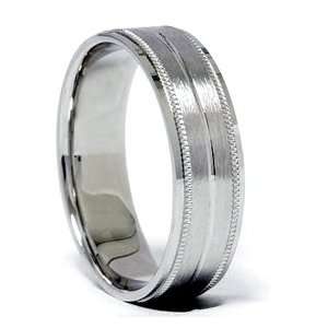   950 Platinum Mens 6MM Comfort Fit Brushed Wedding Ring Band 7 12 SALE