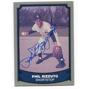  Phil Rizzuto Autographed 1988 Pacific Card Sports 