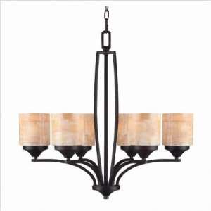   Lighting   1220 6 RT   Empyreal Six Light Chandelier in Roan Timber