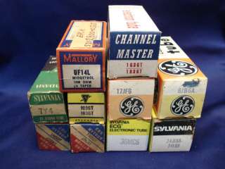 LOT OF 7 MISC BRANDS VACUUM TUBES IN ORIG. BOXES NOS ?  