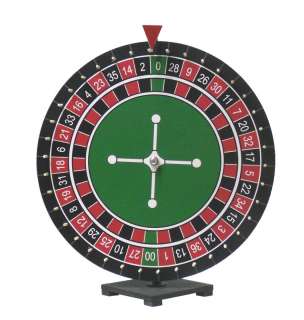 Roulette Wheel and Play Field Poker Night Prize Wheel  