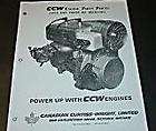 CCW snowmobile engine service & parts manual 1970s skiroule Raider 