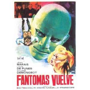  Fantomas Strikes Back Movie Poster (11 x 17 Inches   28cm 
