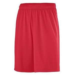   Augusta Sportswear Youth Poly/Spandex Short RED YM