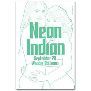   Neon Indian Poster   Concert Flyer Psychic Chasms Tour