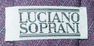 LUCIANO SOPRANI linen and silk tie. Made in Italy 33474  
