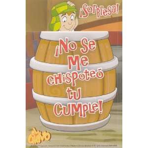 Greeting Cards   Birthday Spanish El Chavo Surprise I didnt forget 