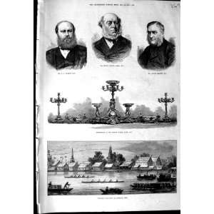  1875 ALLSOPP ELLIOT TESTIMONIAL BOAT RACE BANGKOK SIAM 