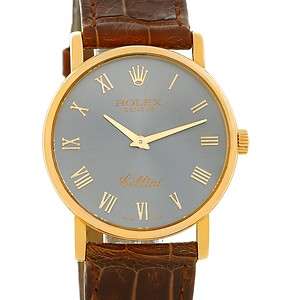 Rolex Cellini Classic Mens 18K Yellow Gold Watch 5115  