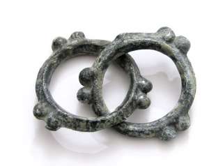 CELTIC BRONZE KNOBBED RINGS PROTO MONEY. 600 400 BC.  