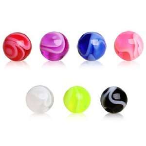  Acrylic Marble Replacement Balls in Clear   16G (1.2mm) , (4mm Balls 