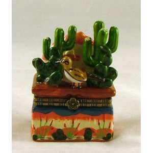 Southwest Desert Life Cactus Cacti Trinket Box phb