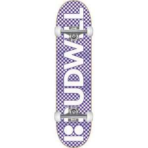 Plan B Pudwill Checked Complete Skateboard   8.0 w/Raw Trucks & Wheels