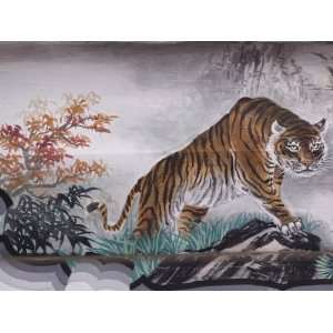 Tiger Painting on Outdoor Corridors, Zhongshan Park, Beijing, China 