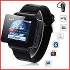 i5 1.75 inch Java FM Single Card Touch Screen Watch Cell Phone Black