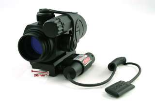 30mm Green & Red Dot Scope w/ Red Dot Laser S007 00006  