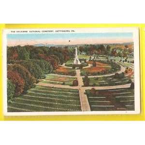 Postcard National Cemetery Gettysburg Pennsylvania 1930 