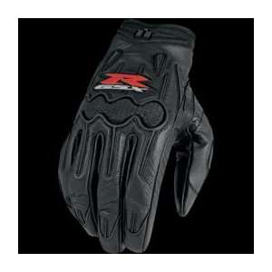  Icon Suzuki Arc Gloves , Gender Mens, Color Black, Size 