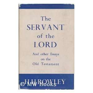   on the Old Testament / H. H. Rowley H. H. (1890 1969) Rowley Books