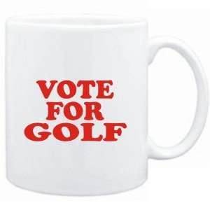  Mug White  VOTE FOR Golf  Sports
