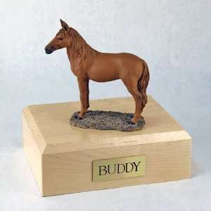  Horse Urn Sorrel Standing Figurine   Maple Wood