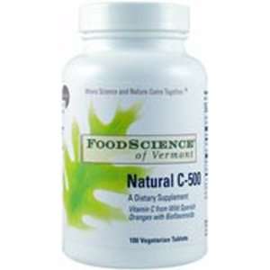  Natural Vitamin C 500 100 Tablets Foodscience Of Vermont 
