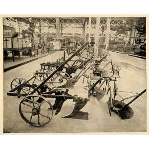 1893 Chicago Worlds Fair Russian Plows Exhibit Print   Original 