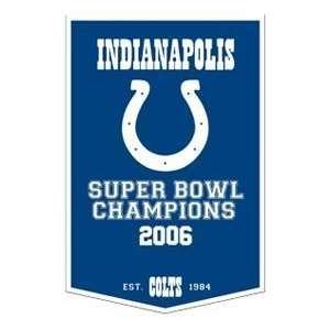  Indianapolis Colts 24 Inch x 36 Inch Wool Dynasty Banner 