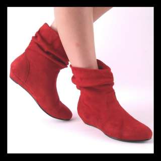 Womens scrunch top ankle booties. Soft, thinsulate type lining, slip 