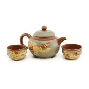  Teavana Phoenix and Dragon Yixing Teapot