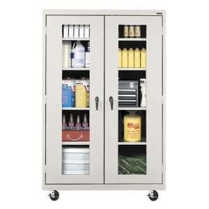  Sandusky Lee Clear View Series Mobile Cabinet   Clear 