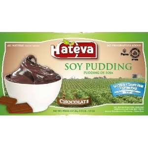 HaTeva Gluten Free Soy Chocolate Pudding, 2 Cups Per Pack (12 Pack 